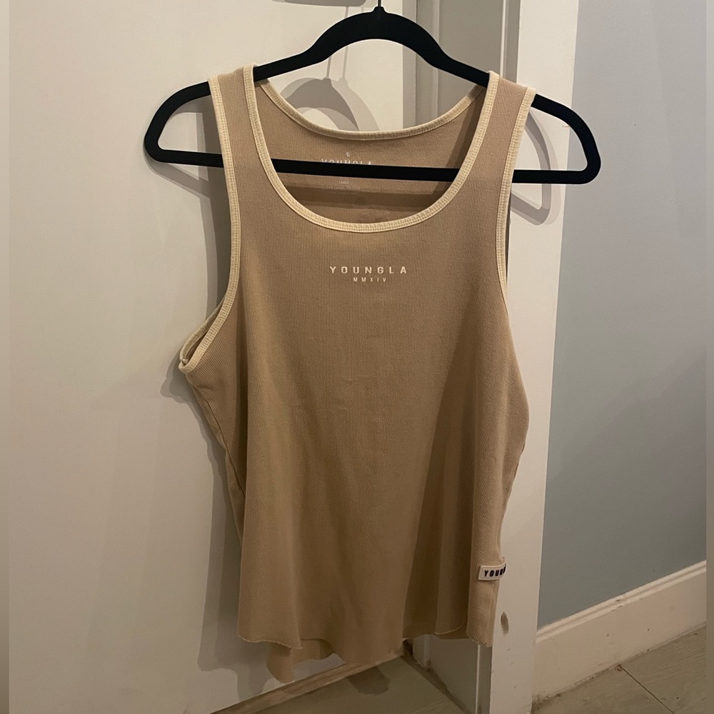 YOUNGLA Tank Top (Tan) - Size Large